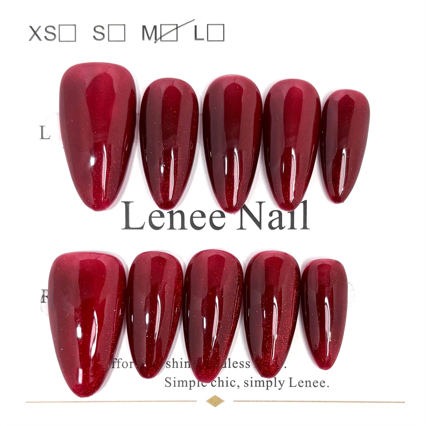 Burgundy Brilliance Stilettos