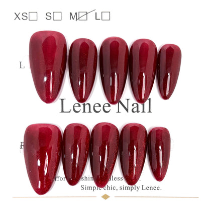 Burgundy Brilliance Stilettos