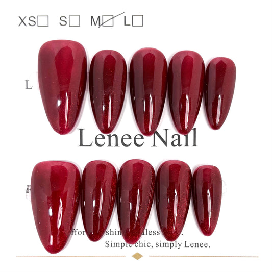 Burgundy Brilliance Stilettos