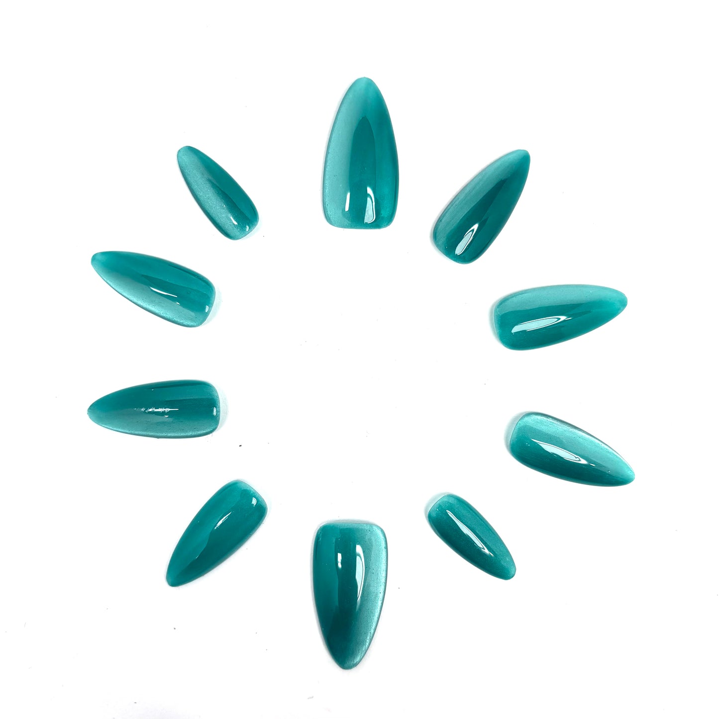 Turquoise Sparkle Stilettos